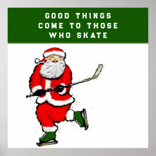 Hockey Christmas Poster
