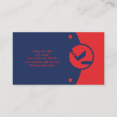Hockey Coach Business Card Visitenkarte (Rückseite)