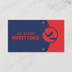 Hockey Coach Business Card Visitenkarte