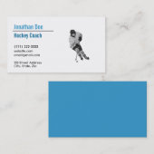 Hockey Coach Business Card Visitenkarte (Vorne/Hinten)