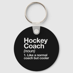 Hockey Coach Definition Sport Spaß Trainer Instrum Schlüsselanhänger