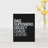 Hockey-Coach Eishockey-Spieler-Geschenk 1 Karte (Gelbe Blume)