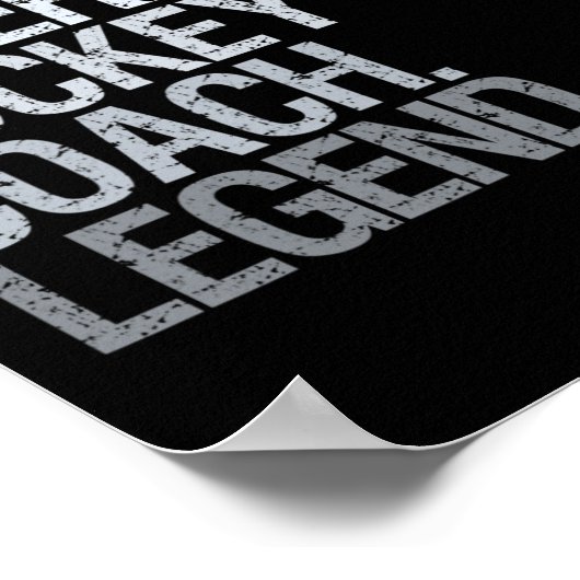 Hockey-Coach Eishockey-Spieler-Geschenk 1 Poster (Ecke)