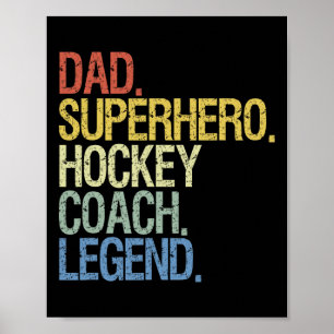 Hockey-Coach Eishockey-Spieler-Geschenk 3 Poster