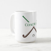 Hockey Coach Ende des Jahres Custom Gift Kaffeetasse (Vorderseite Links)