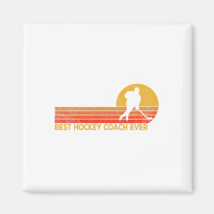 Hockey Coach Ewiges Eishockey Team Coach Retro Magnet