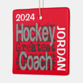 Hockey Coach Extraordinaire CUSTOM Keramikornament (Links)
