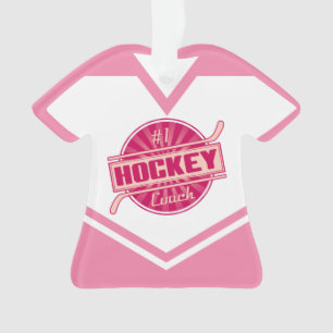 Hockey Coach Name & Number Jersey Ornament