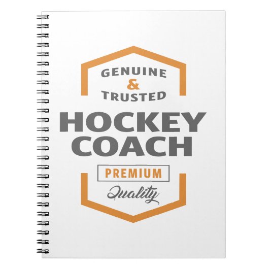 Hockey Coach Notizblock (Vorderseite)