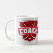 Hockey Coach Retro Style Shield Cup Tasse (Links)