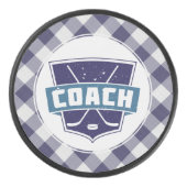 Hockey Coach Shield Puck (blau) (Vorderseite)