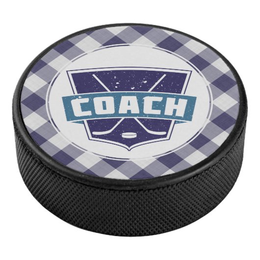 Hockey Coach Shield Puck (blau) (3/4)