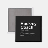 Hockey Coach Spaß Sport Coach Definition Magnet (Vorderseite/Rückseite)