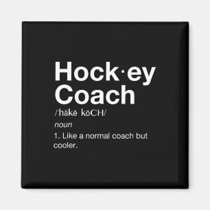 Hockey Coach Spaß Sport Coach Definition Magnet