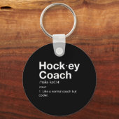 Hockey Coach Spaß Sport Coach Definition Schlüsselanhänger (Vorderseite)
