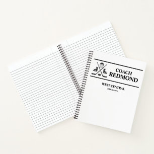 Hockey Coach Spiral Notebook Notizblock