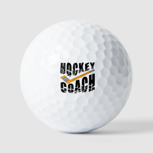 Hockey Coach Stick Golfball (Vorderseite)