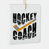 Hockey Coach Stick Keramikornament (Rechts)