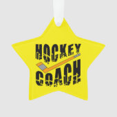 Hockey Coach Stick Ornament (Vorderseite)