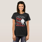 Hockey Cool Hockey Playing Opa 367 Spieler T-Shirt (Vorne ganz)