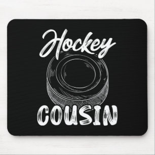 Hockey Cousin Men Ice Hockey Player Goalie Family Mousepad