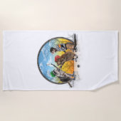 Hockey Critter Classic Strandtuch (Vorderseite)