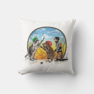 Hockey Critter Classic Throw Kissen