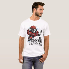 Hockey Dachs - Wild auf dem Eis T-Shirt