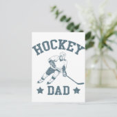 Hockey Dad Cards & Stickers Postkarte (Stehend Vorderseite)