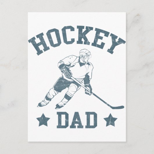 Hockey Dad Cards & Stickers Postkarte (Vorderseite)