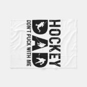 Hockey Dad Don't Puck With Me Fleecedecke (Vorderseite (Horizontal))