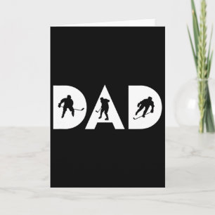 Hockey Dad - Eishockey-Shirt und Geschenk für Hock Karte
