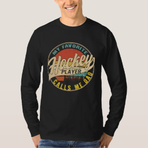 Hockey Dad Lieblings-Eishockeyspieler nennt mich D T-Shirt