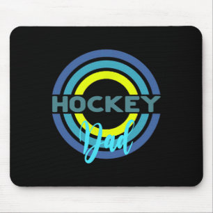 Hockey-Dad mit modernen Hockeykreisen  Mousepad