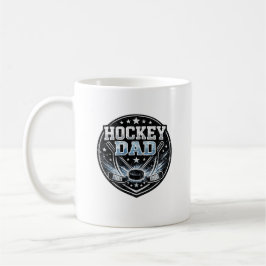 Hockey-Dad-Stolz Eishockey-Puck-Geschenk für Väter Kaffeetasse