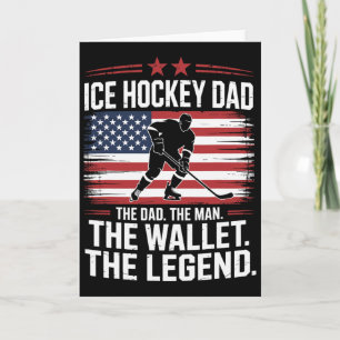 Hockey Dad The Wallet, Eishockey Vater Karte