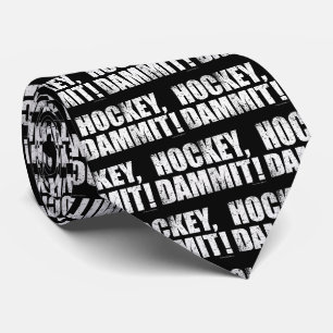 Hockey Dammit! Krawatte (dunkel)