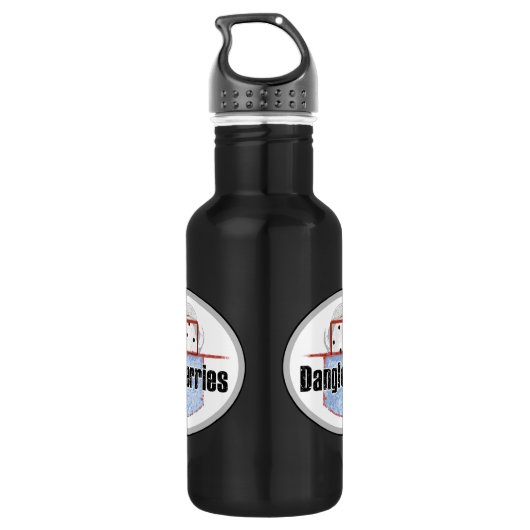 Hockey Dangleberries Edelstahlflasche (Rückseite)
