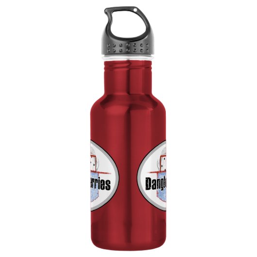 Hockey Dangleberries Trinkflasche (Rückseite)