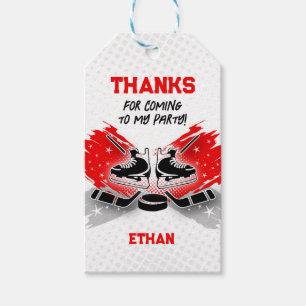 Hockey Danke Tag Red Geschenkanhänger