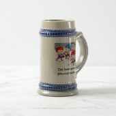 Hockey - das beste Spiel, das Sie nennen können Bierglas (VorderseiteRechts)