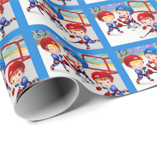 Hockey - das beste Spiel, das Sie nennen können Geschenkpapier (Rolleneckpunkt)