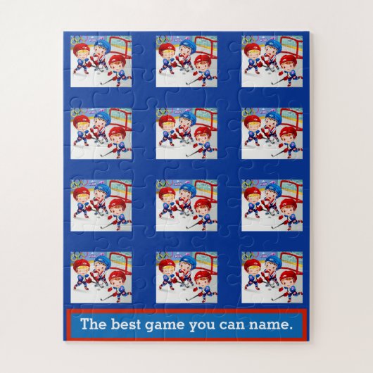 Hockey - das beste Spiel, das Sie nennen können Puzzle (Vertikal)