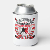 Hockey Defense About to Get Checked Funny Saying Dosenkühler (Kanne Vorderseite)