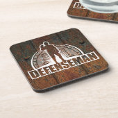 Hockey Defenseman Getränkeuntersetzer (Linke Seite)