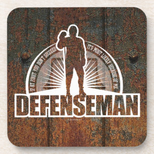 Hockey Defenseman Getränkeuntersetzer