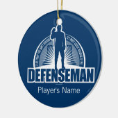 Hockey Defenseman Keramik Ornament (Links)