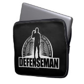 Hockey Defenseman Laptopschutzhülle (Vorderseite Links)