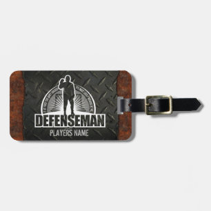 Hockey Defenseman Luggage Tag Gepäckanhänger
