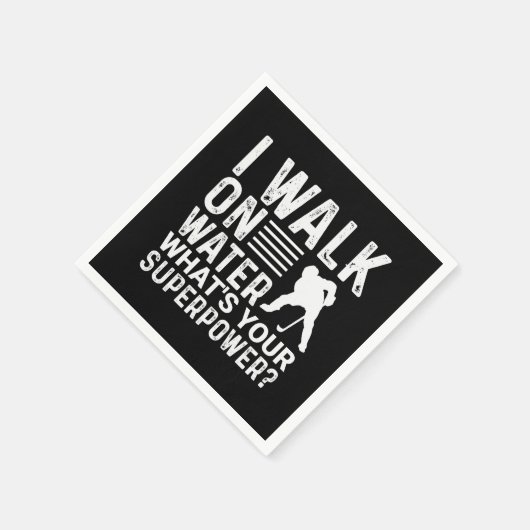 Hockey, den ich auf Wasser laufe Serviette (Ecke)